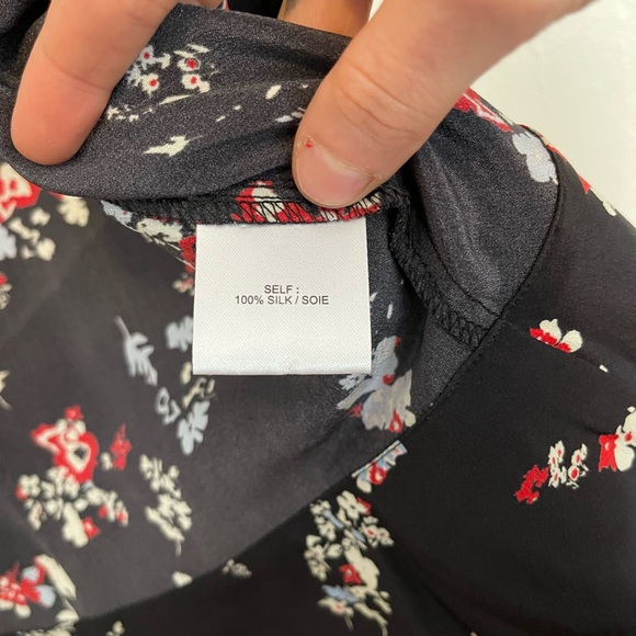 TANYA TAYLOR floral clusters clio top size: 6 100% silk - Picture 9 of 16